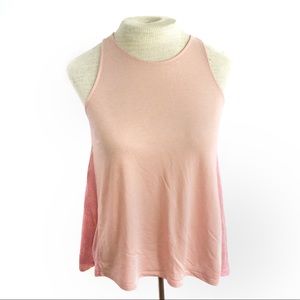 American Eagle Outfitters Peach/Geometric Print Tank Top Size Small